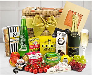 ‏‏‎ ‎ Badminton Lidded Picnic Hamper With Champagne